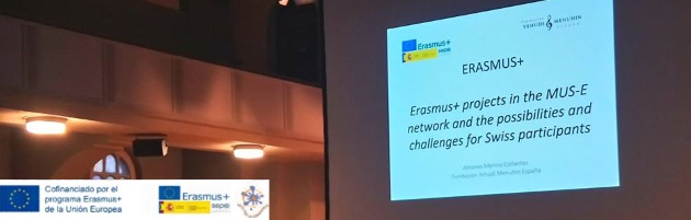 Encuentro Erasmus + ‘Arte por la Convivencia’, en Berna; celebración del 25º aniversario MUS-E en Suiza